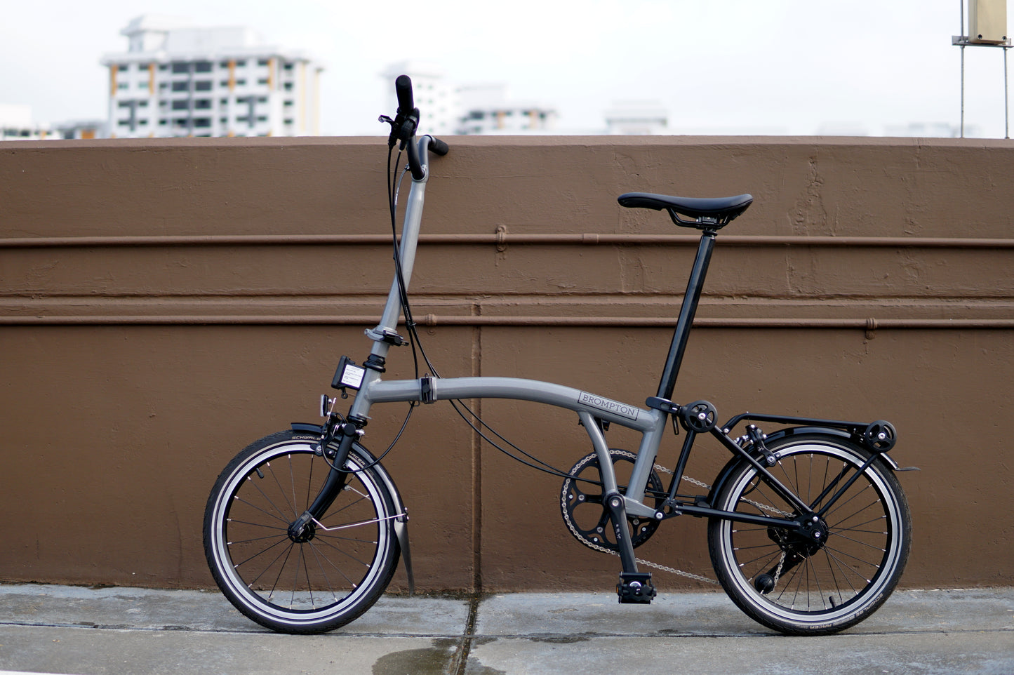 Brompton P line with roller frame