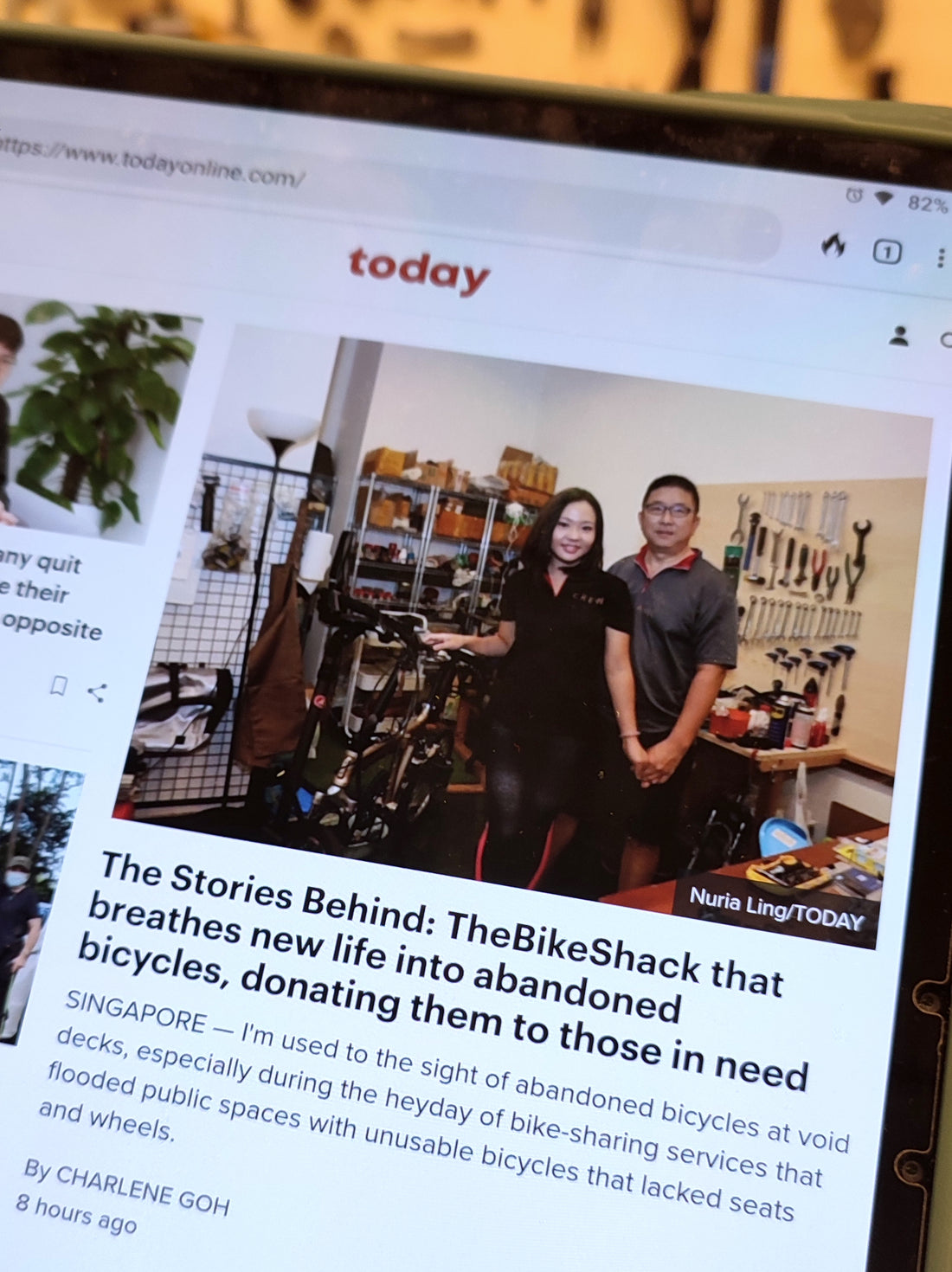 BikeShack on mainstream media!